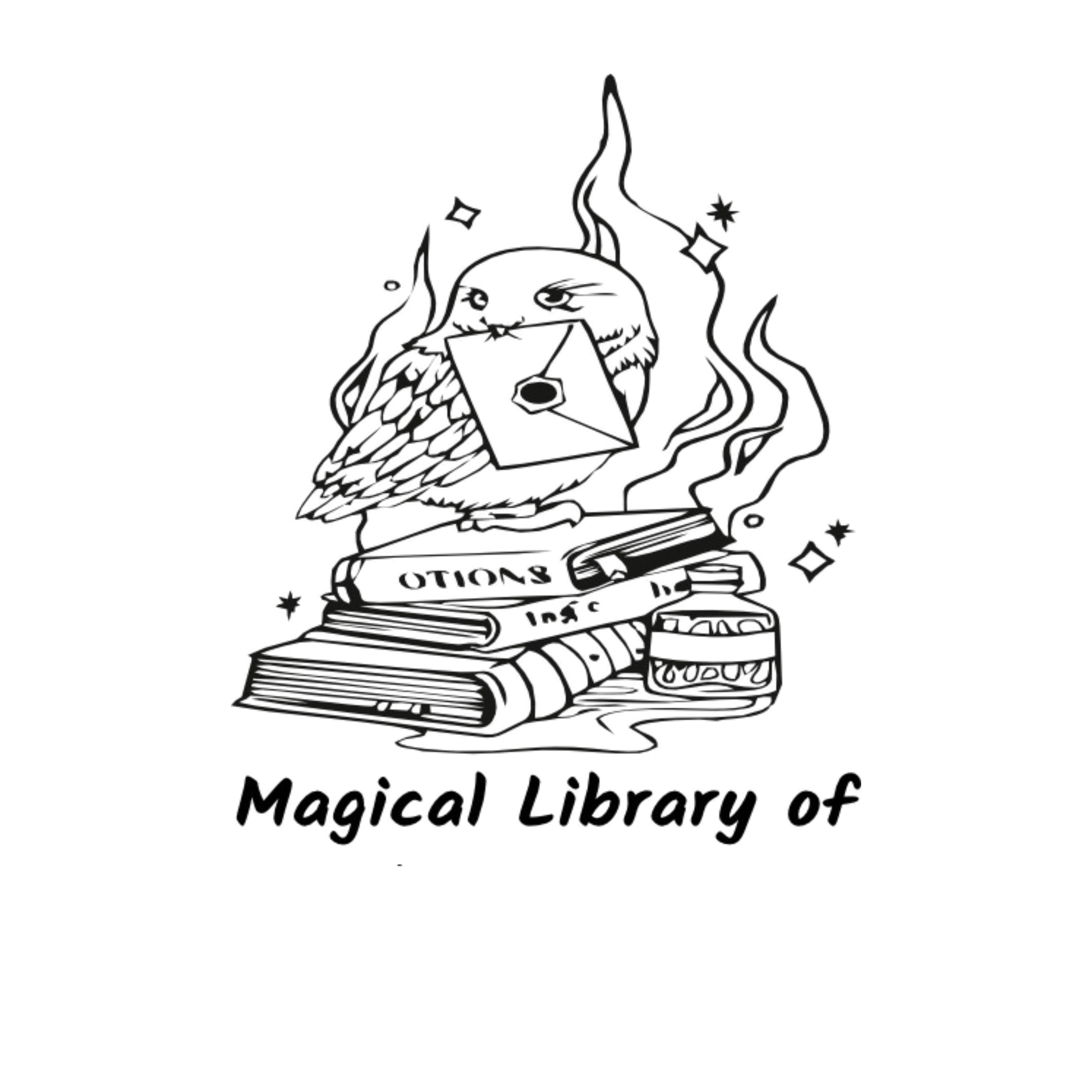 Spell Cast Book  Personalised Wooden Book Stamp with Your Name - Kunya  Personalize At Ease