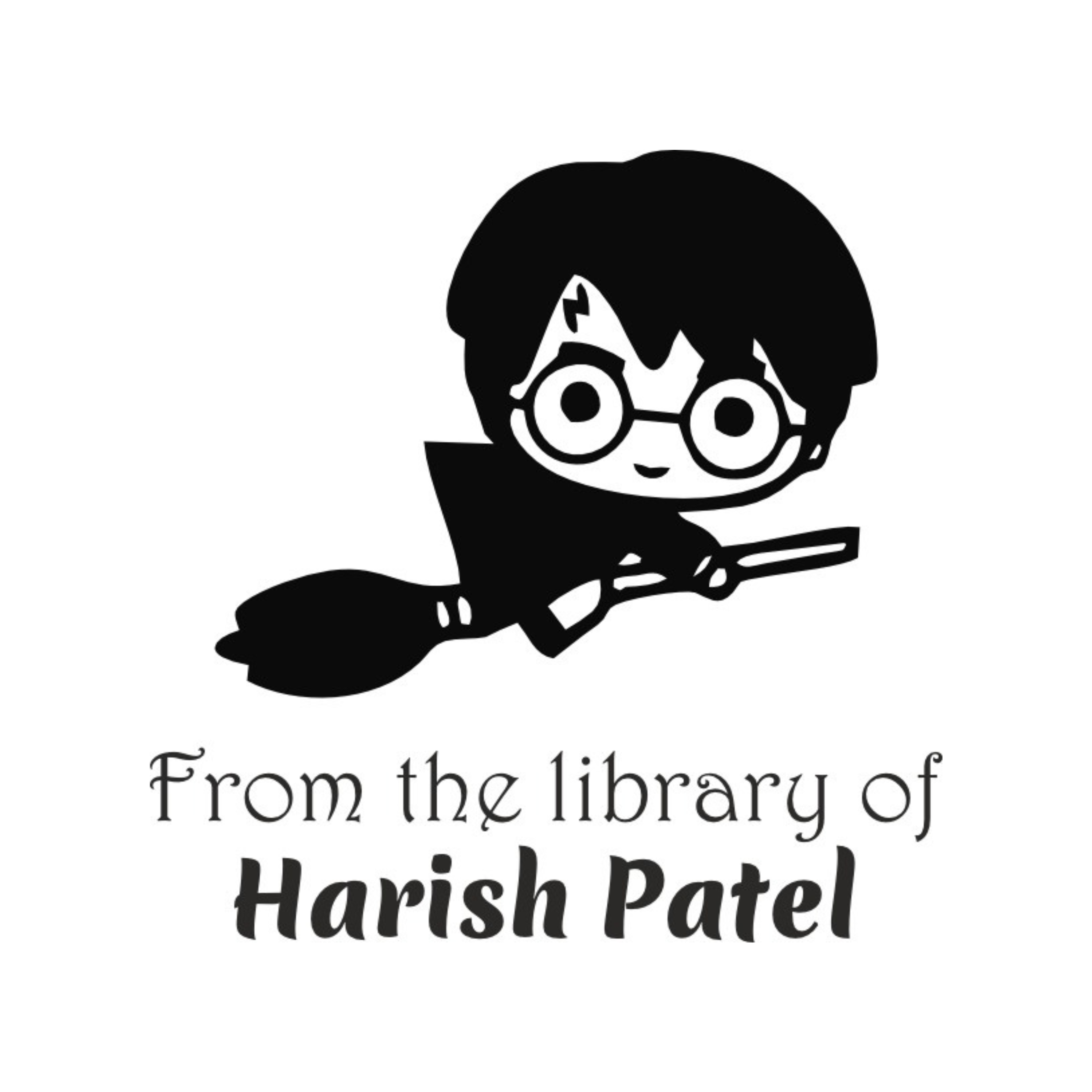 Flying HP Personalised Wooden Book Stamp with Your Name - Kunya  Personalize At Ease