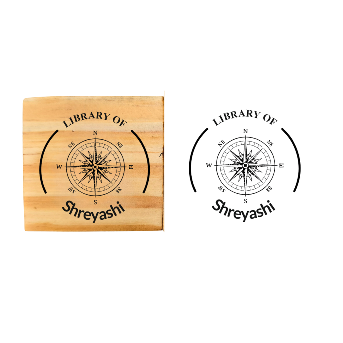 Explorer Personalised Wooden Book Stamp with Your Name - Kunya  Personalize At Ease
