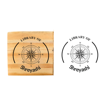 Explorer Personalised Wooden Book Stamp with Your Name - Kunya  Personalize At Ease