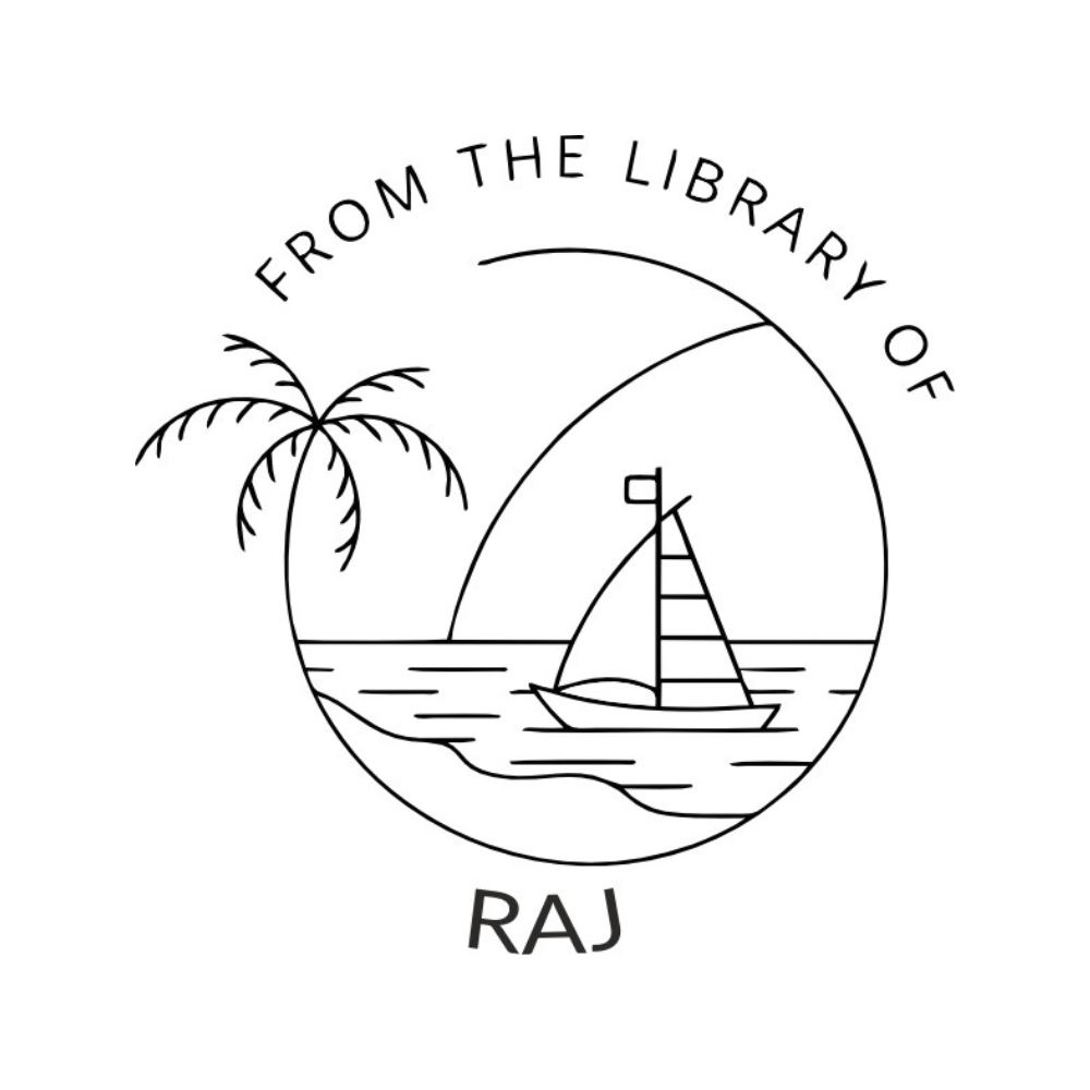 Beach Reader Personalised Wooden Book Stamp with Your Name - Kunya  Personalize At Ease