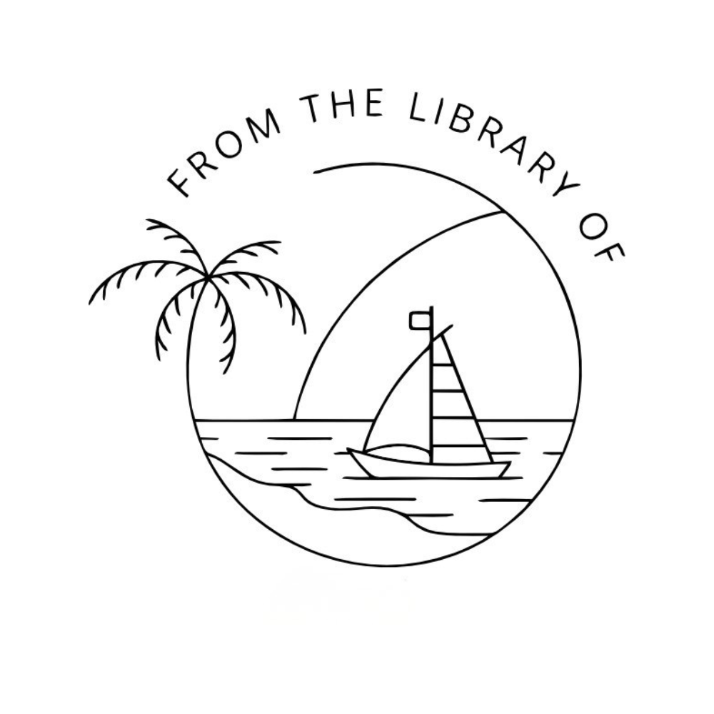 Beach Reader Personalised Wooden Book Stamp with Your Name - Kunya  Personalize At Ease