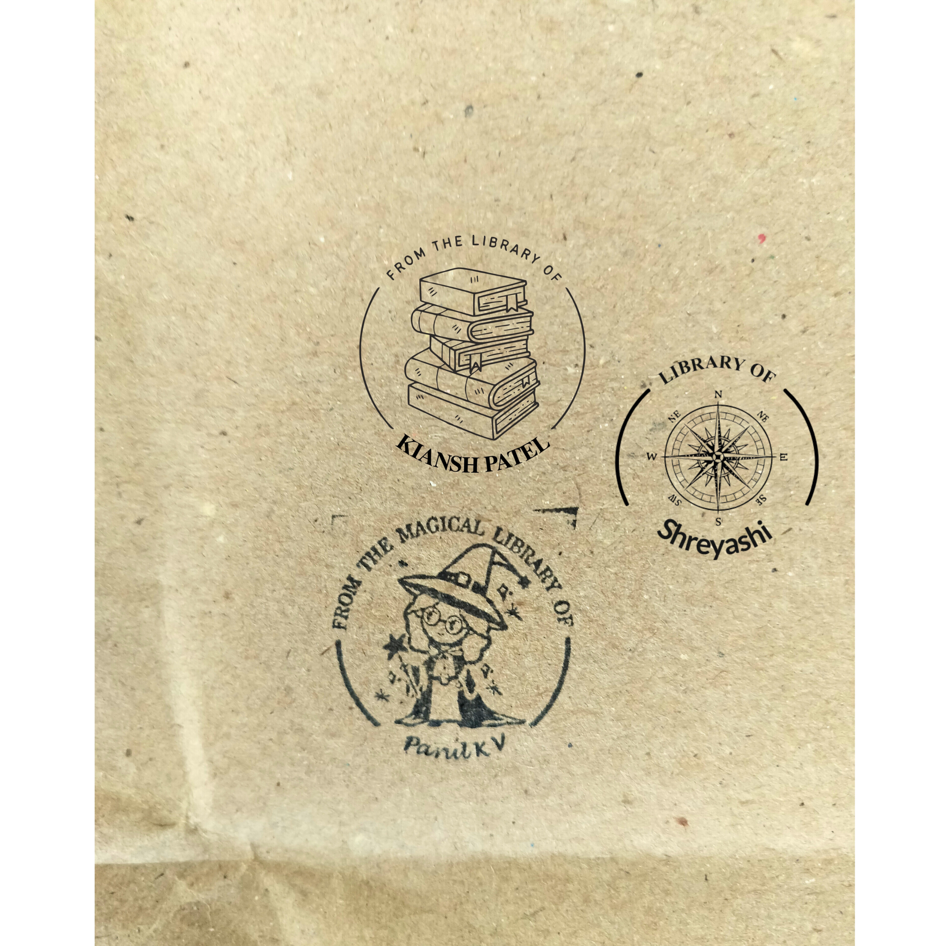 Explorer Personalised Wooden Book Stamp with Your Name - Kunya  Personalize At Ease