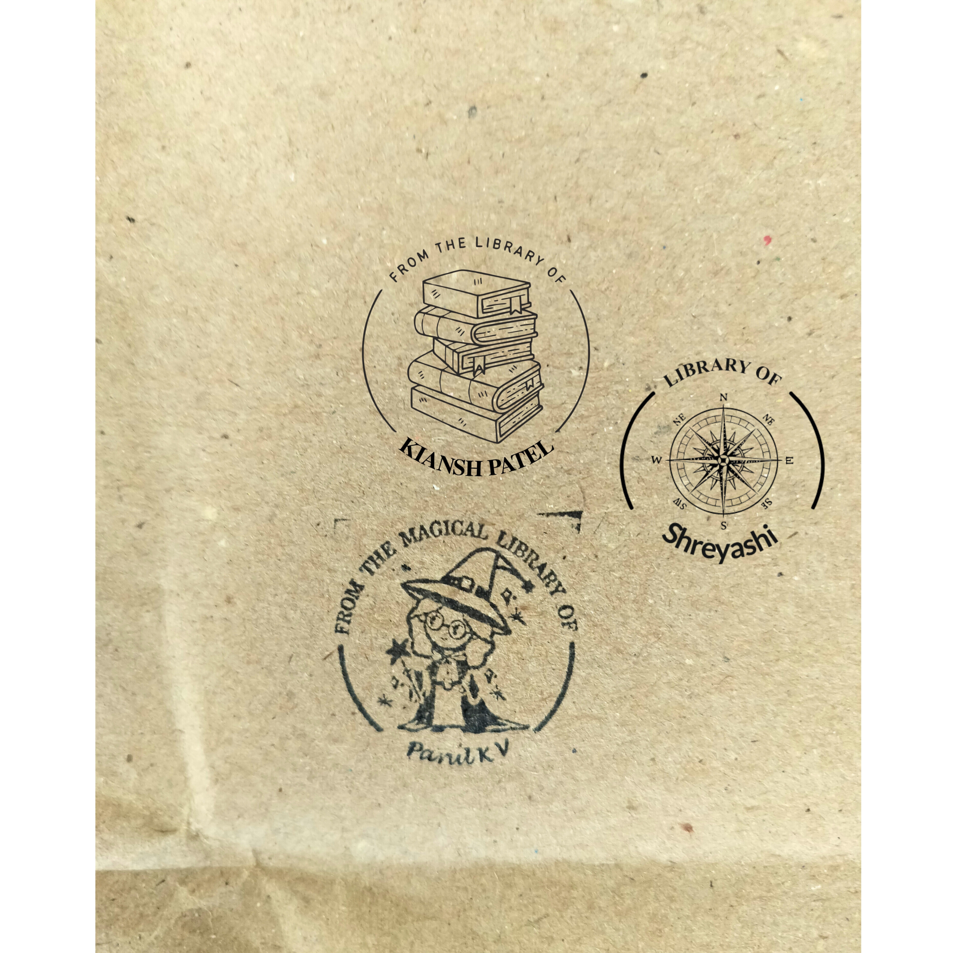 Explorer Personalised Wooden Book Stamp with Your Name - Kunya  Personalize At Ease