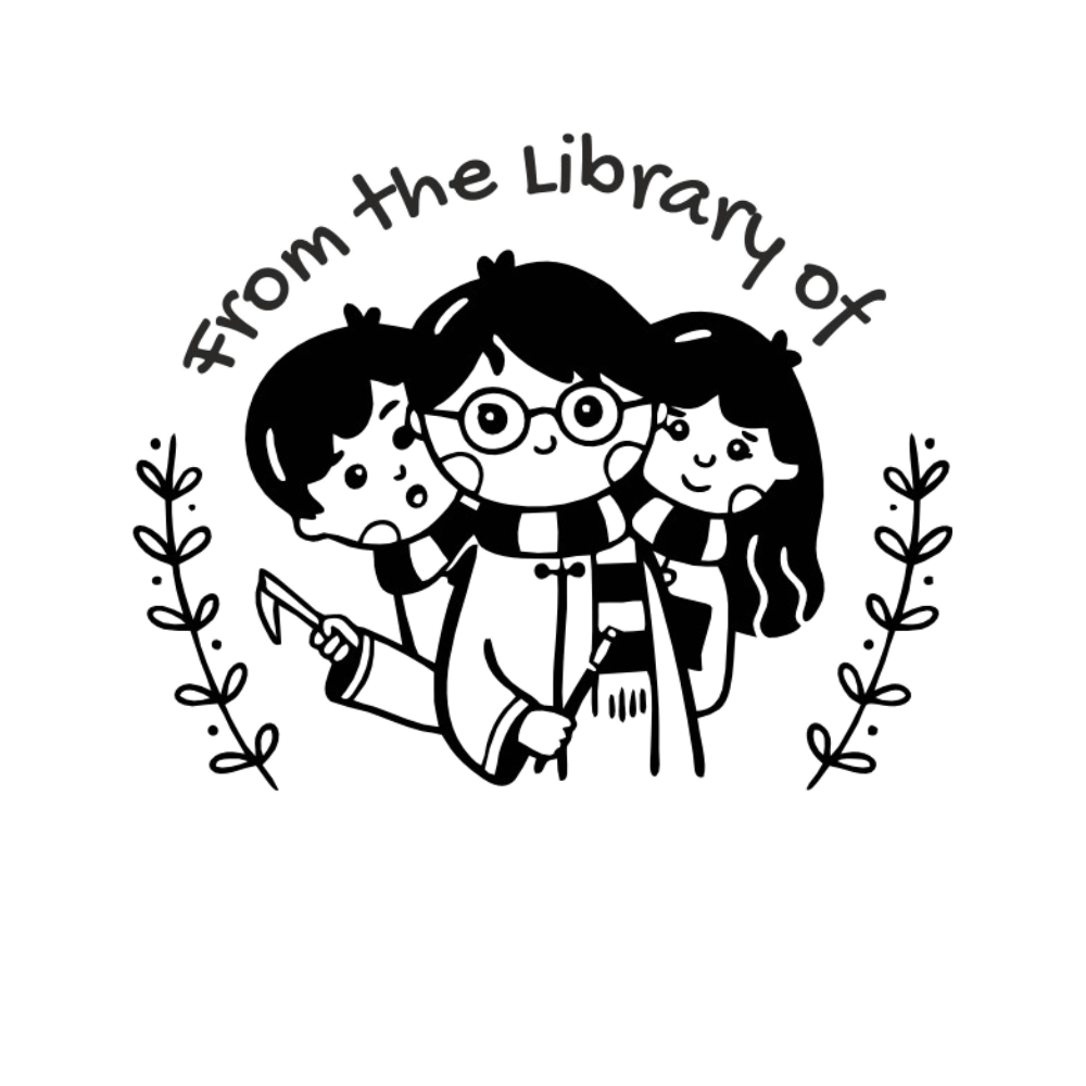 Wizard Team Personalised Wooden Book Stamp with Your Name - Kunya  Personalize At Ease