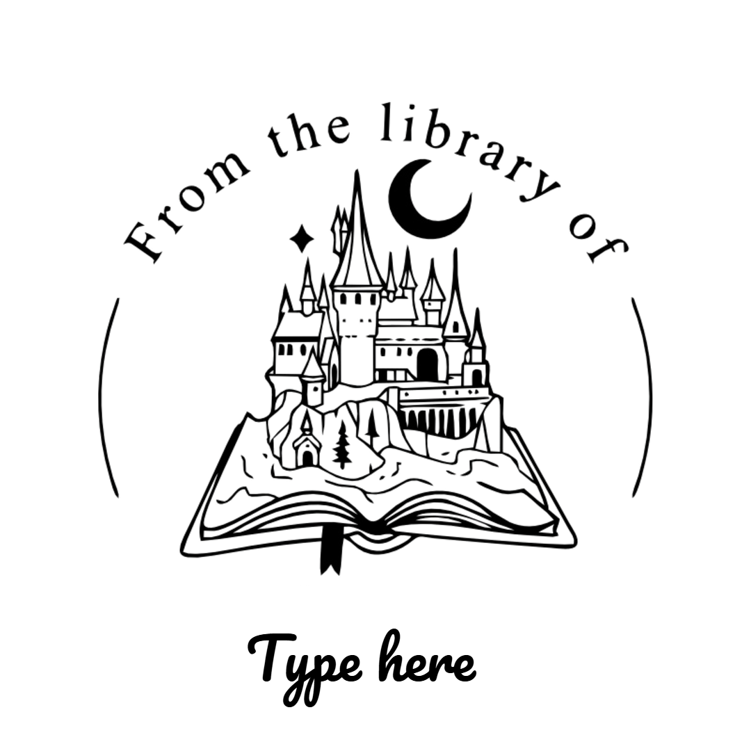 Magical Castle Personalised Wooden Book Stamp with Your Name - Kunya  Personalize At Ease