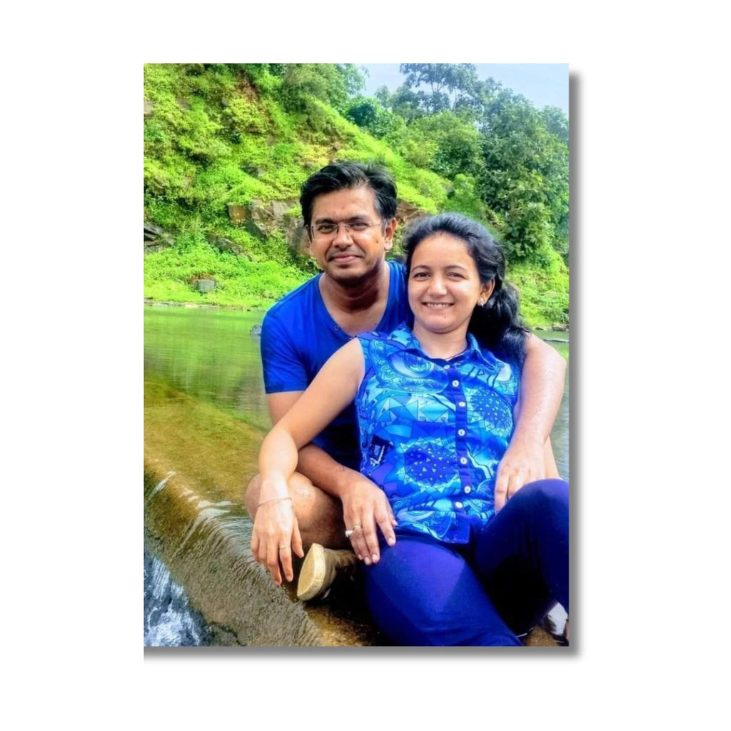 Acrylic Personalized Photo Frame 11.5 x 18 Inches UV Printed - Kunya Personalize At Ease