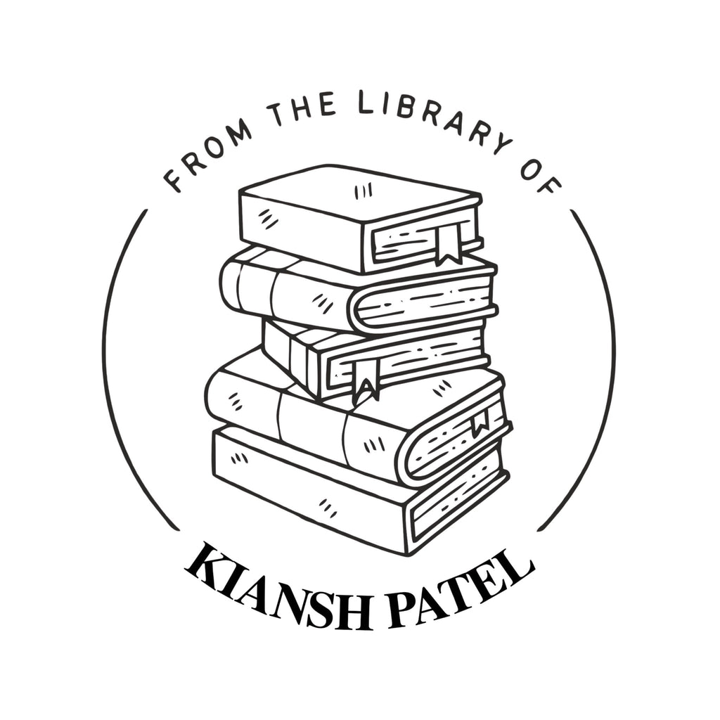 Bookworm Personalised Wooden Book Stamp with Your Name - Kunya  Personalize At Ease