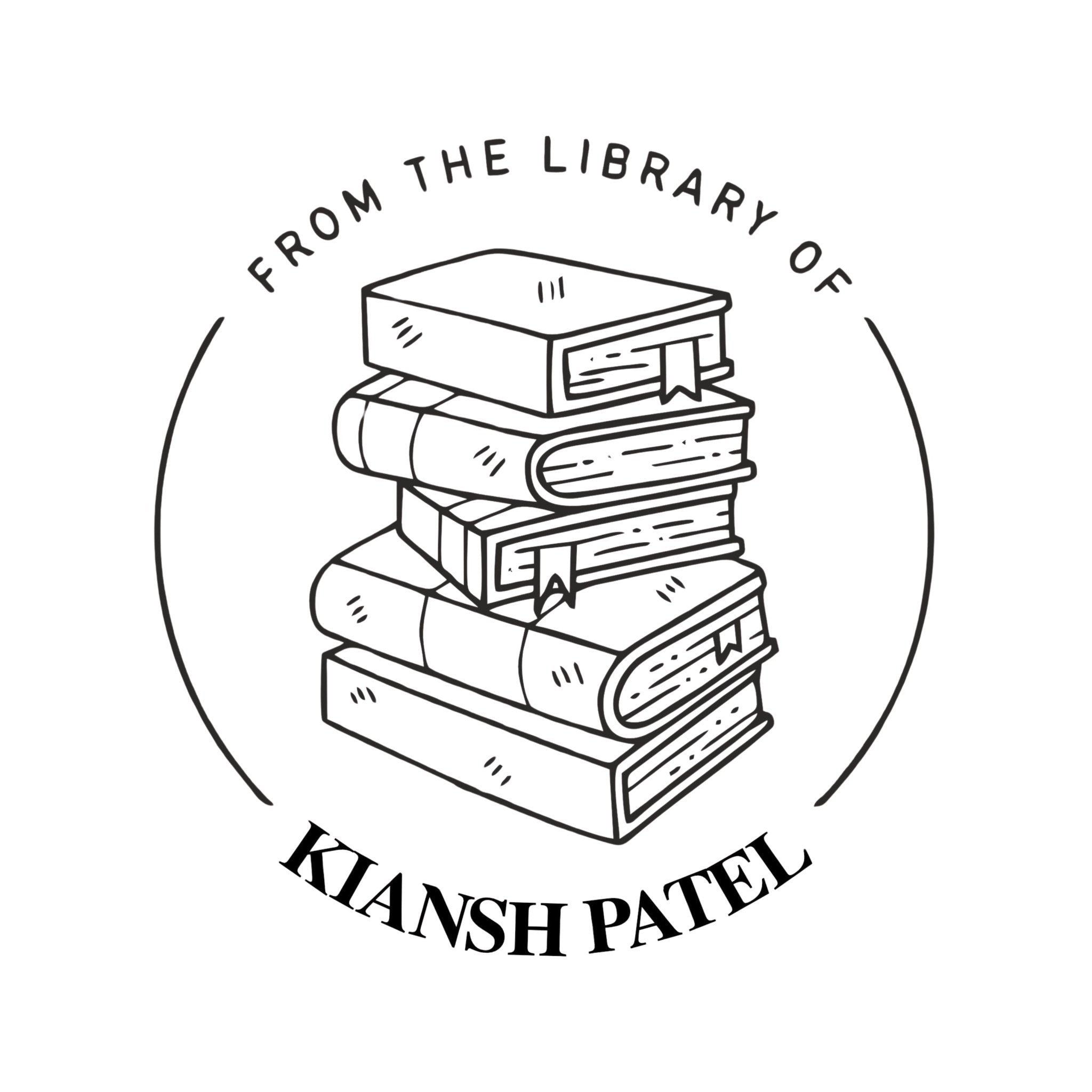 Bookworm Personalised Wooden Book Stamp with Your Name - Kunya  Personalize At Ease