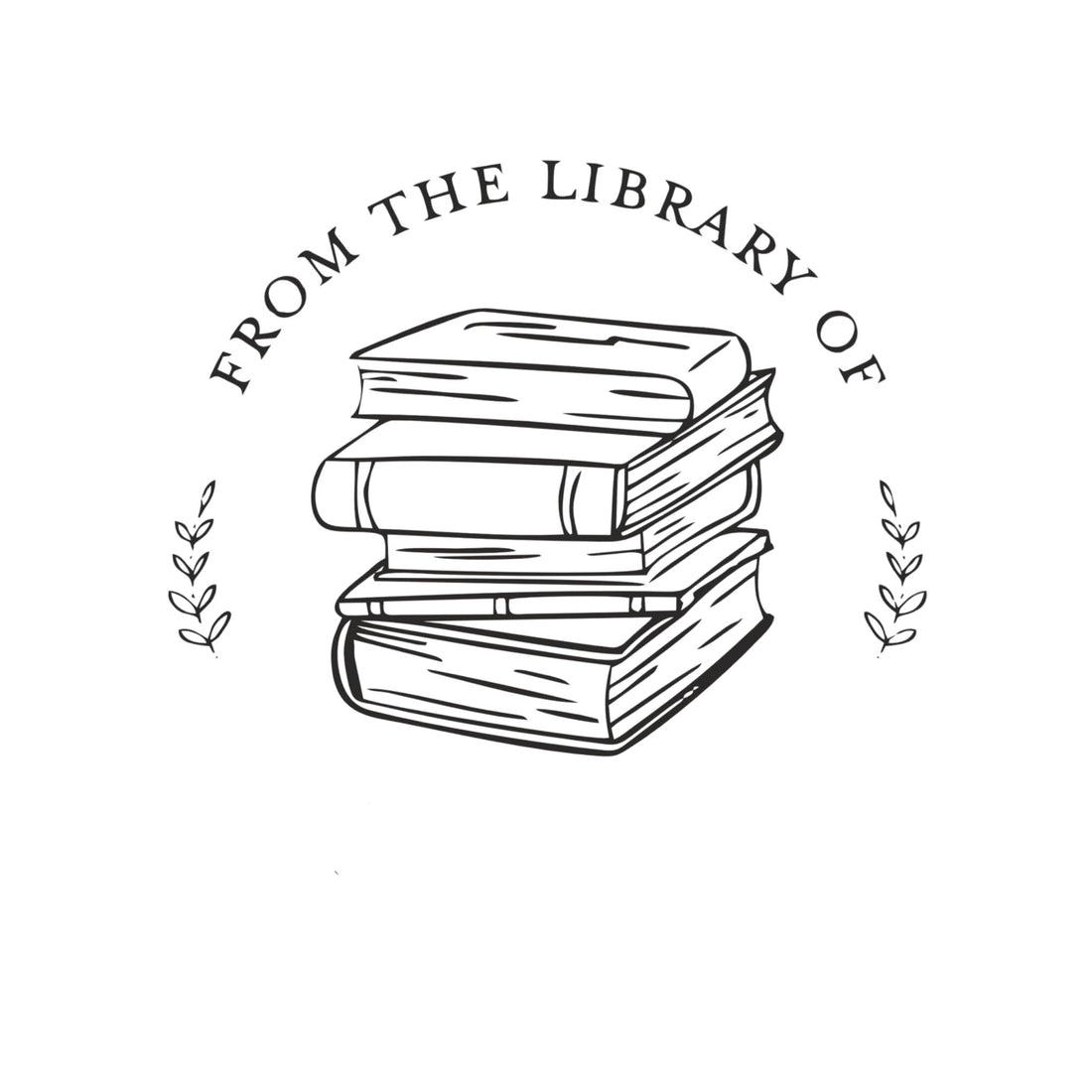 Classic Library - Personalised Wooden Book Stamp with Your Name - Kunya  Personalize At Ease