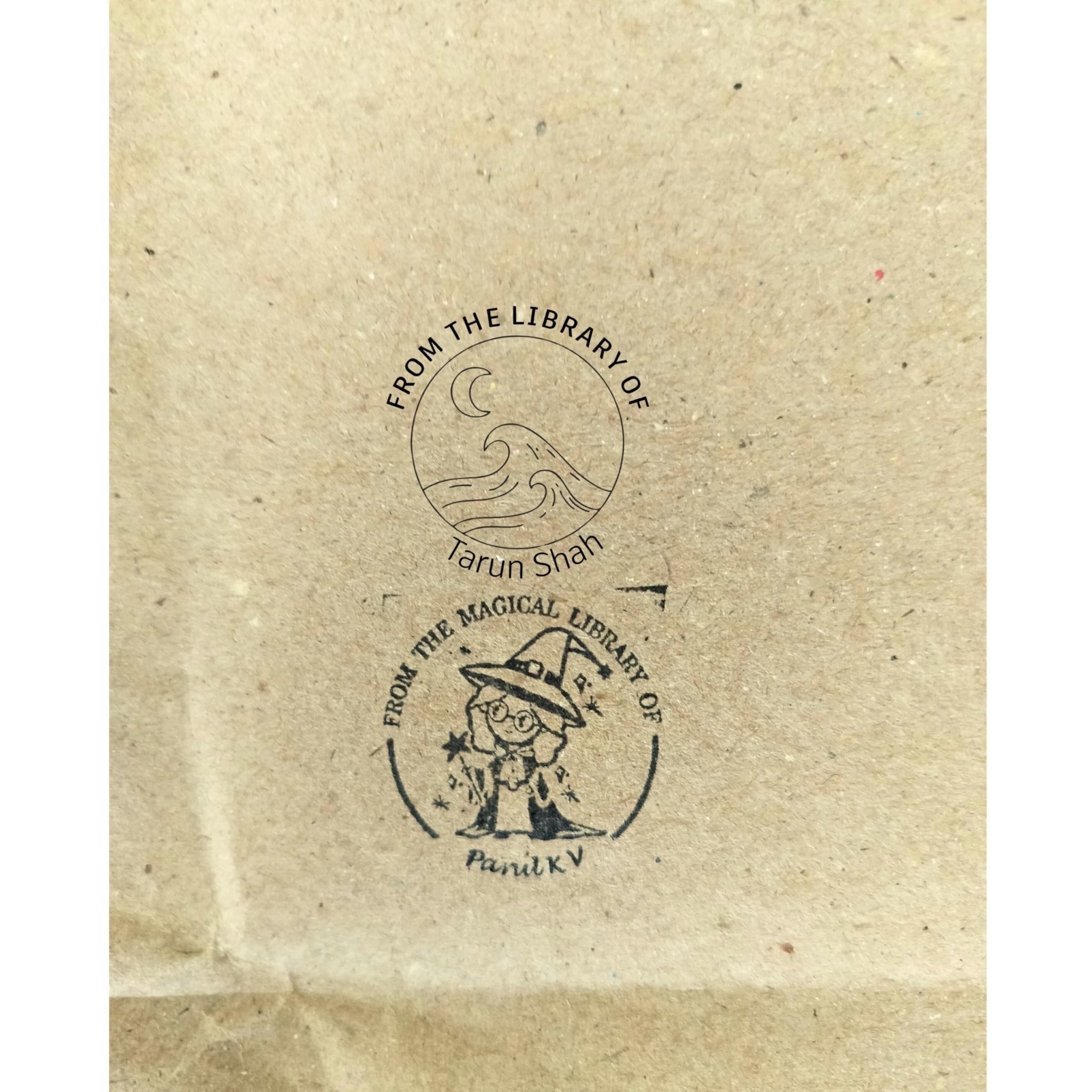 Classic Library - Personalised Wooden Book Stamp with Your Name - Kunya  Personalize At Ease