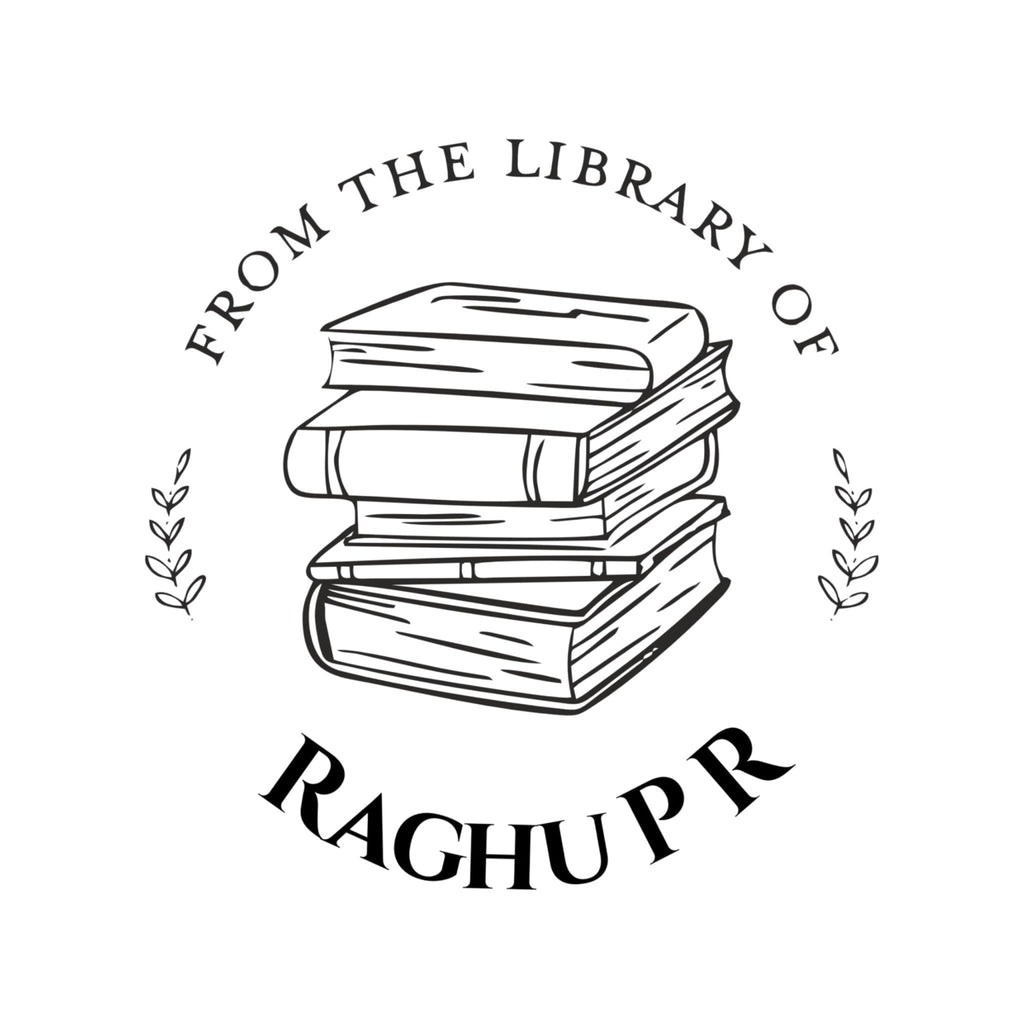 Classic Library - Personalised Wooden Book Stamp with Your Name - Kunya  Personalize At Ease