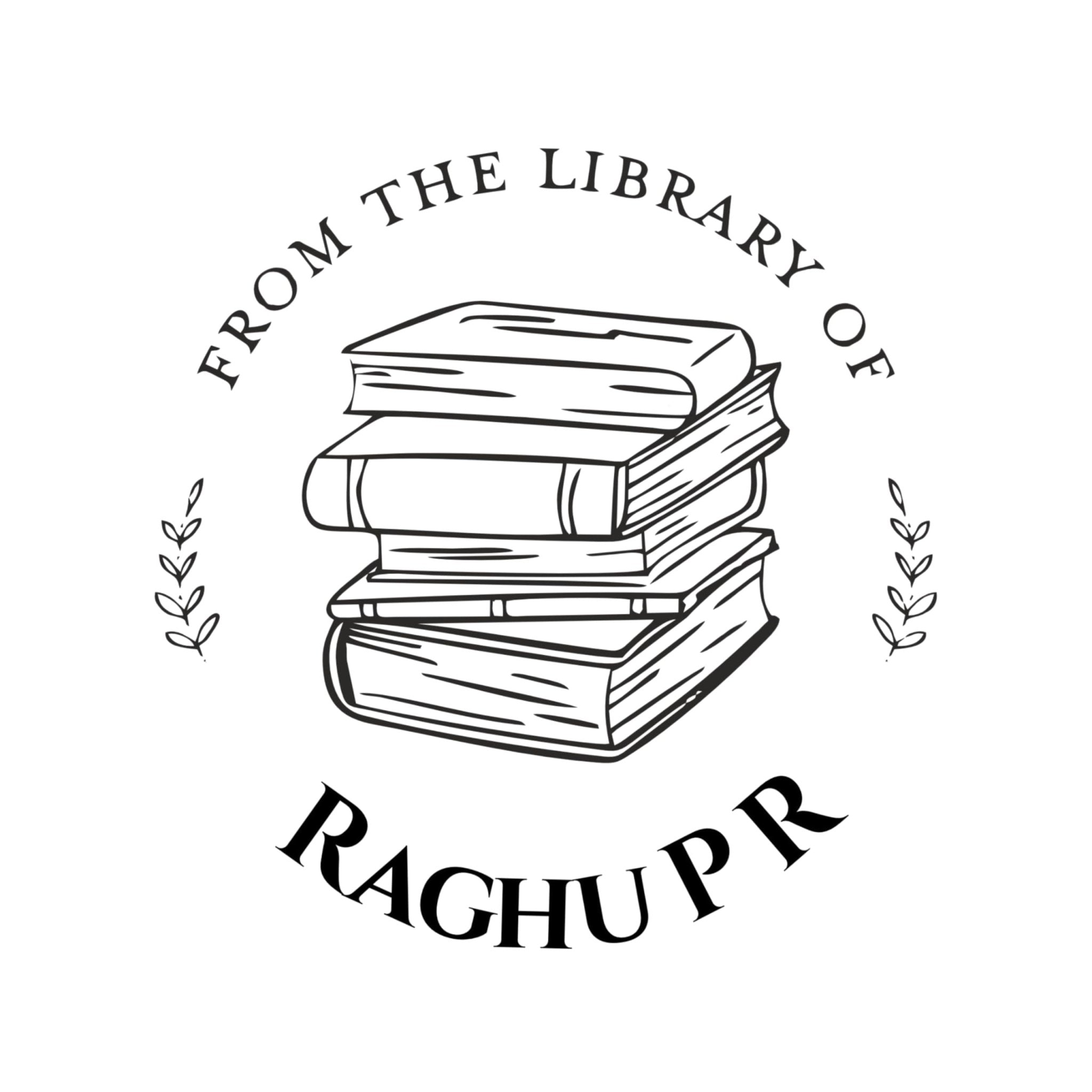 Classic Library - Personalised Wooden Book Stamp with Your Name - Kunya  Personalize At Ease