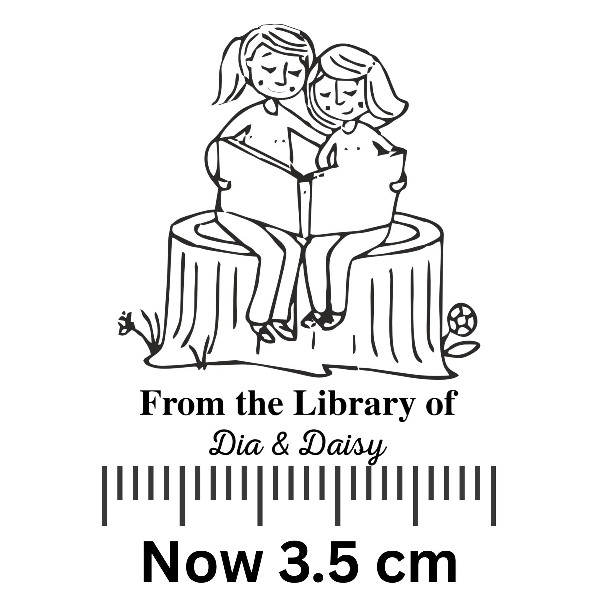 Co-Reader - Personalised Wooden Book Stamp with Your Name - Kunya  Personalize At Ease