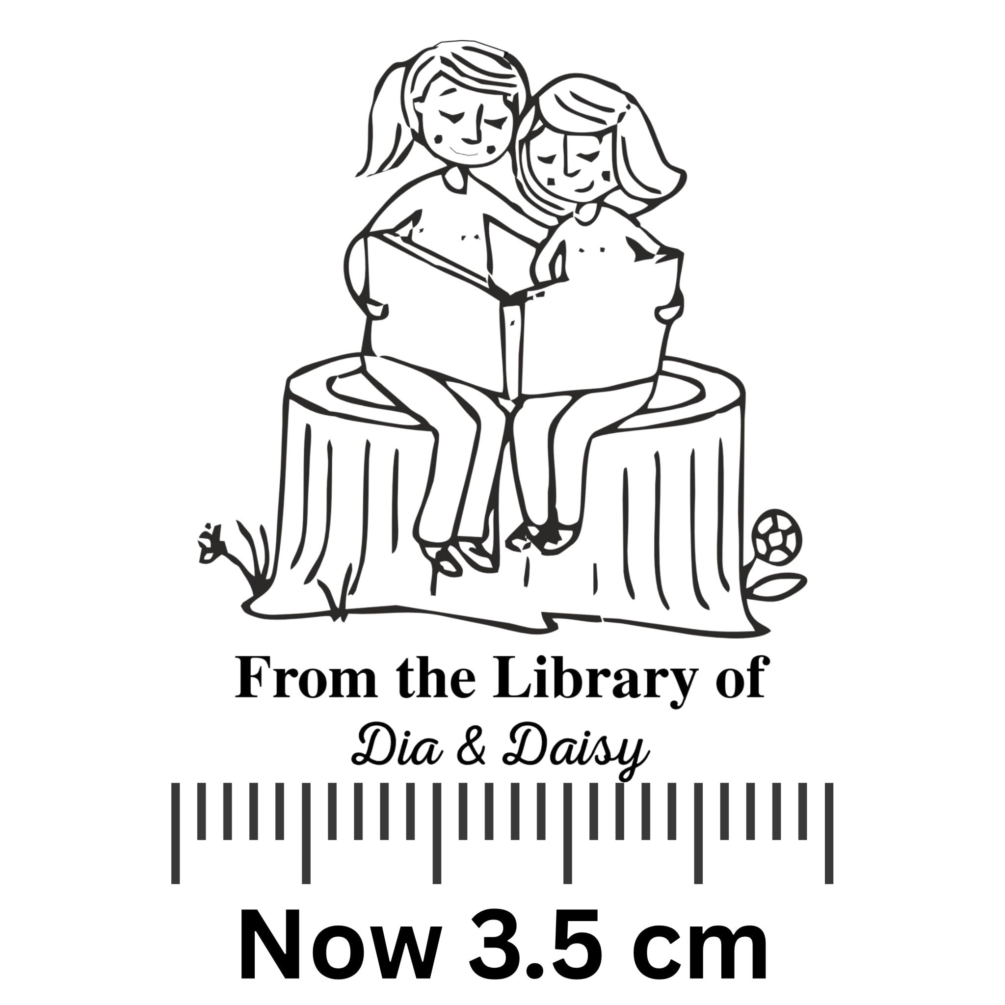 Co-Reader - Personalised Wooden Book Stamp with Your Name - Kunya  Personalize At Ease