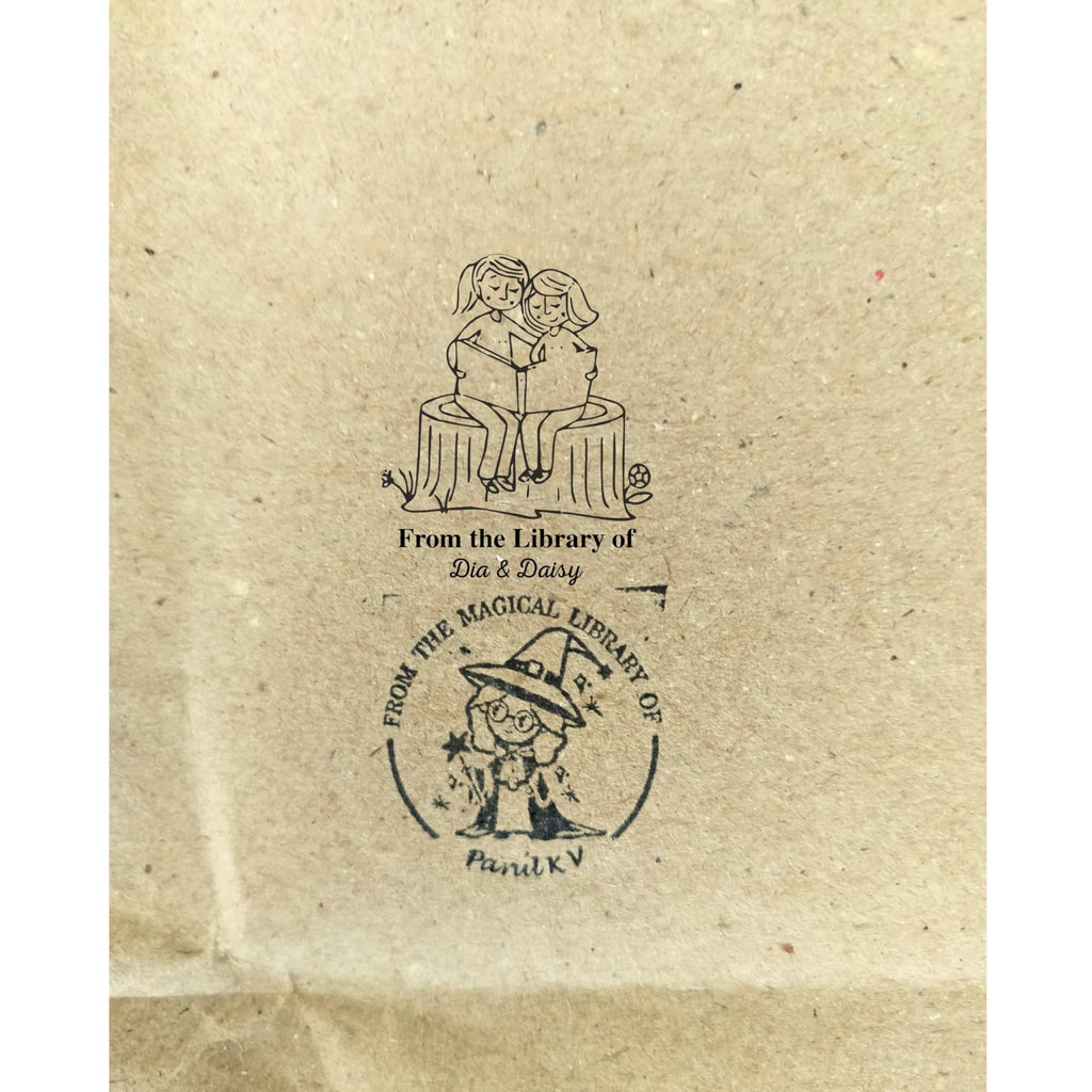 Co-Reader - Personalised Wooden Book Stamp with Your Name - Kunya  Personalize At Ease