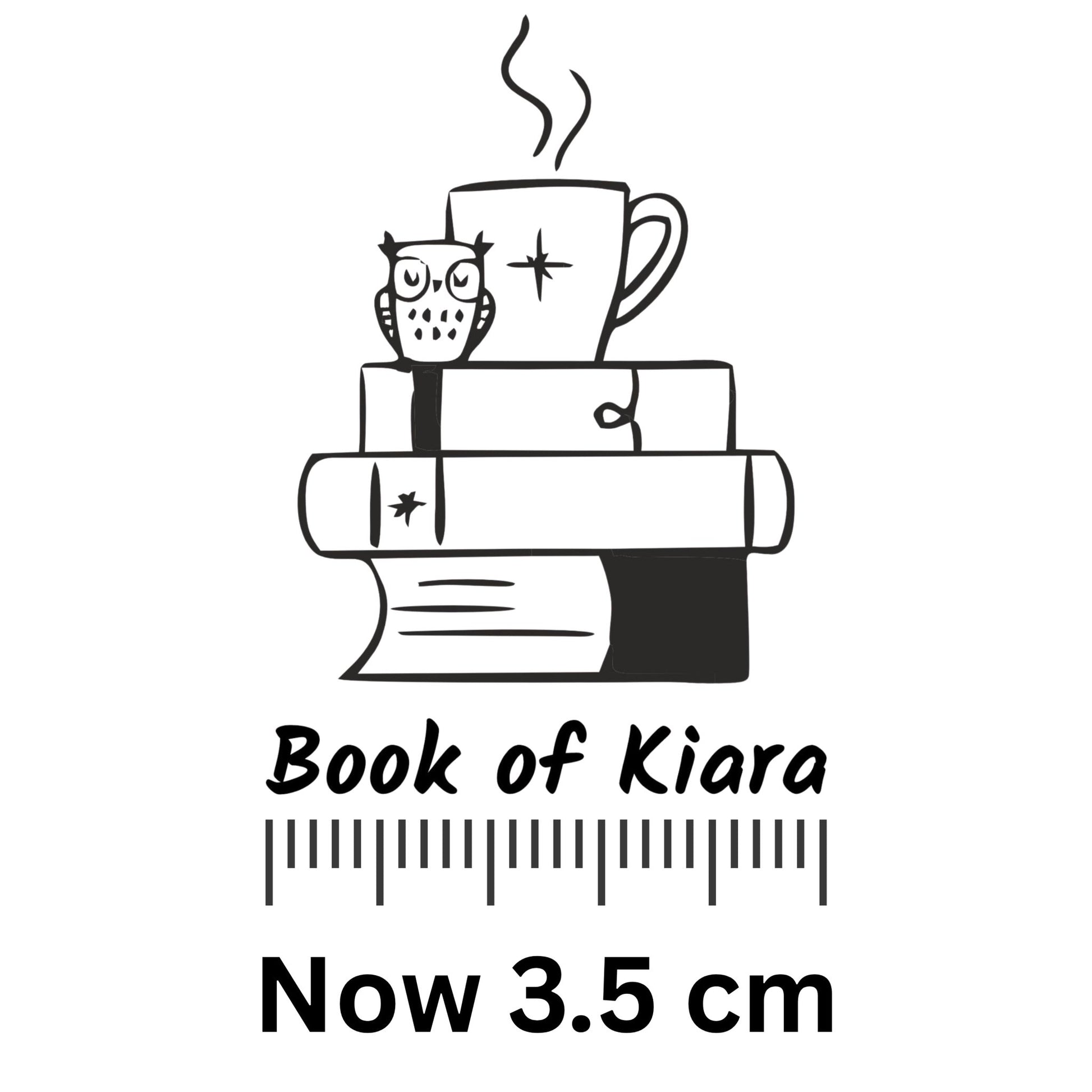 Coffee lover - Personalised Wooden Book Stamp with Your Name - Kunya  Personalize At Ease
