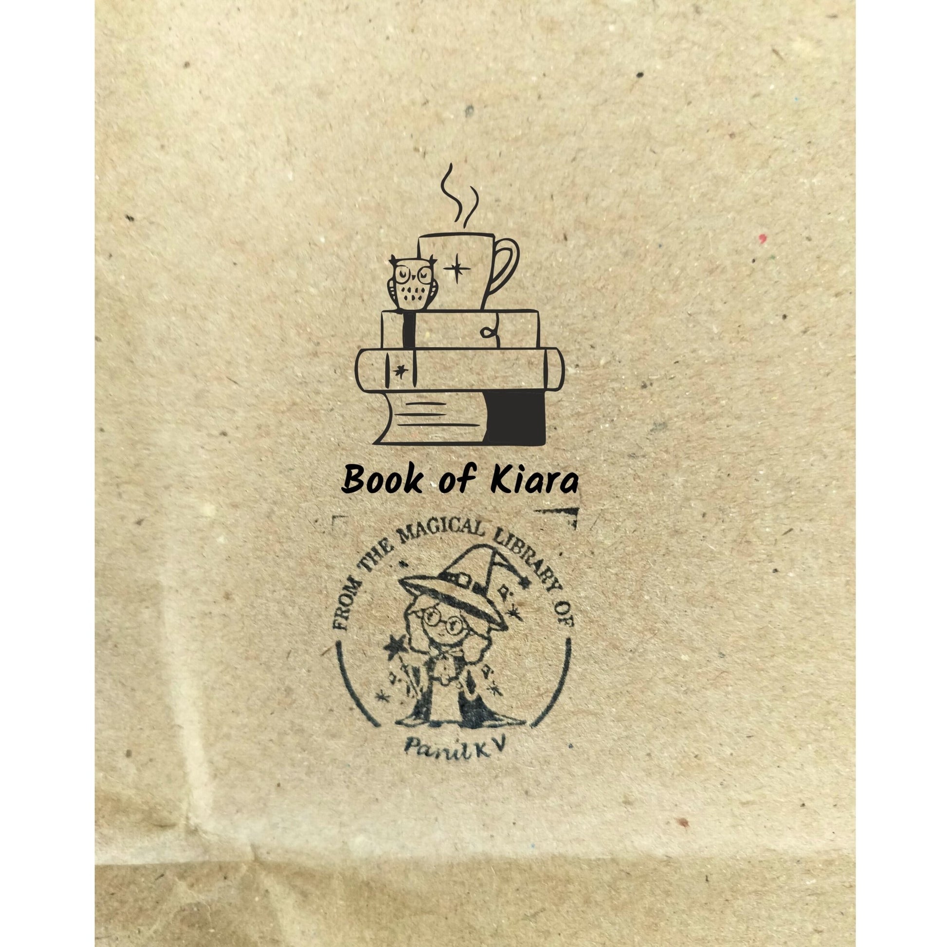Coffee lover - Personalised Wooden Book Stamp with Your Name - Kunya  Personalize At Ease