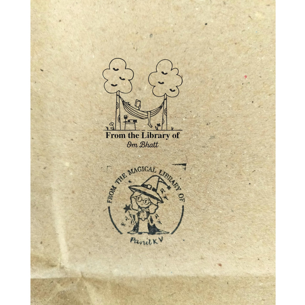 Lazy Reader - Personalised Wooden Book Stamp with Your Name - Kunya  Personalize At Ease