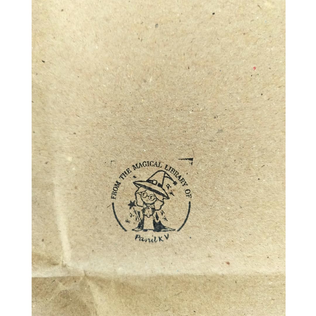 Magical Library - Personalised Wooden Book Stamp with Your Name - Kunya  Personalize At Ease