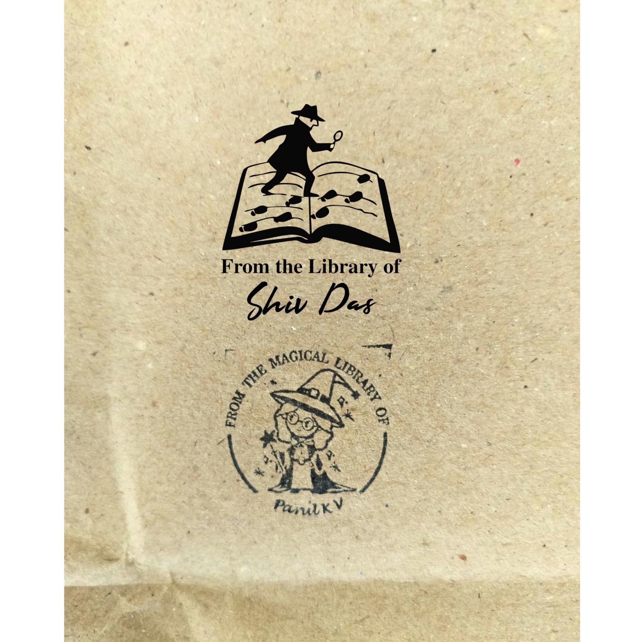 Mr Detective  - Personalised Wooden Book Stamp with Your Name - Kunya  Personalize At Ease