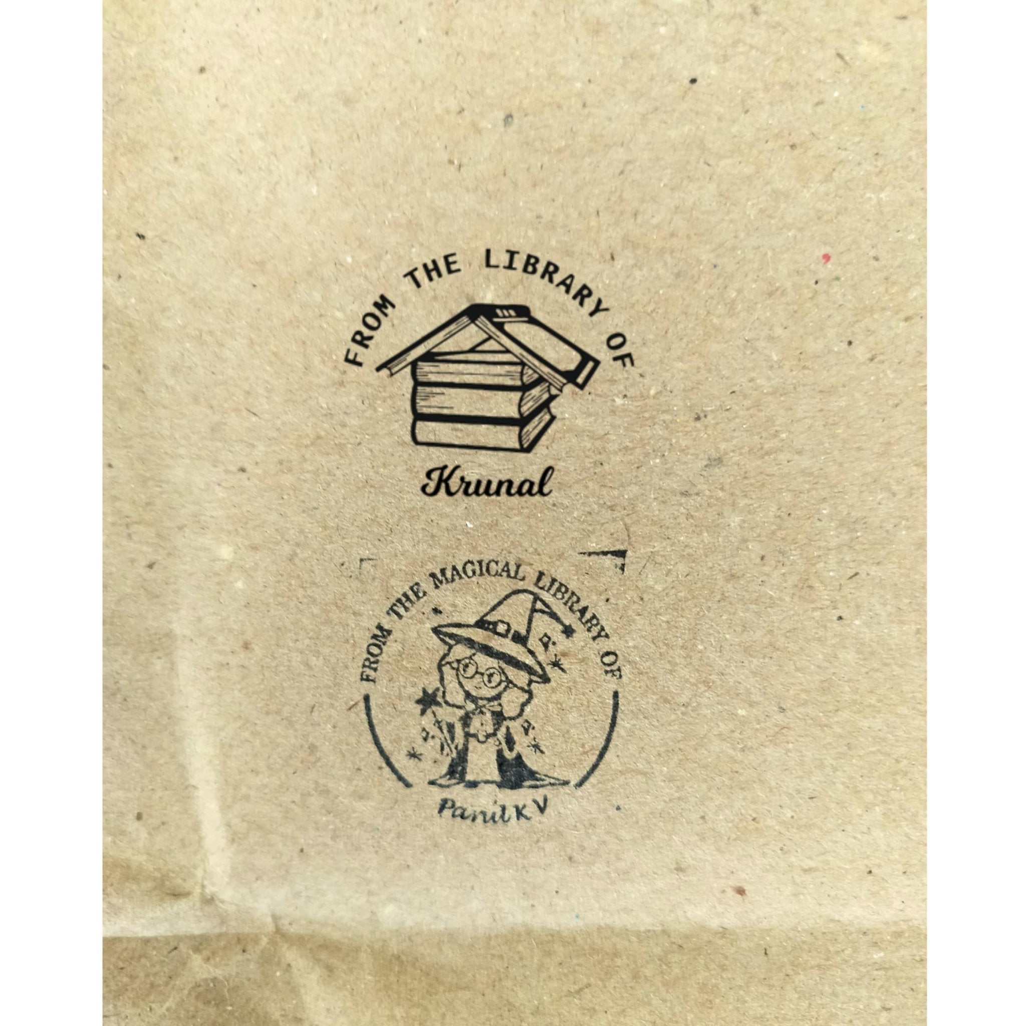 My Home Library - Personalised Wooden Book Stamp with Your Name - Kunya  Personalize At Ease