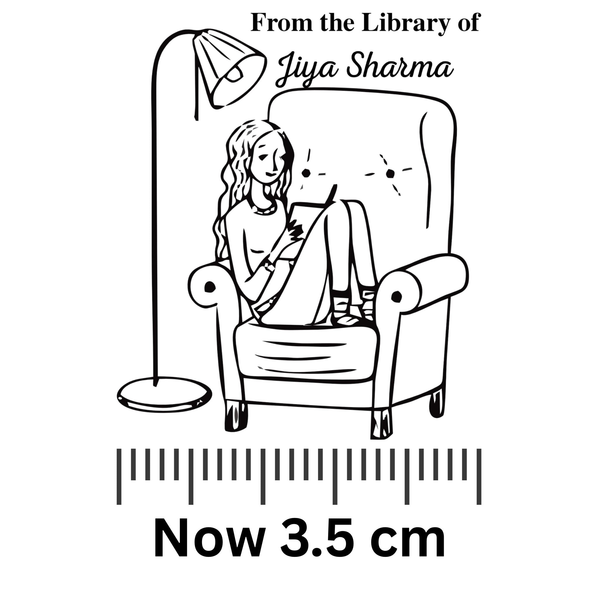 Night Reader - Personalised Wooden Book Stamp with Your Name - Kunya  Personalize At Ease