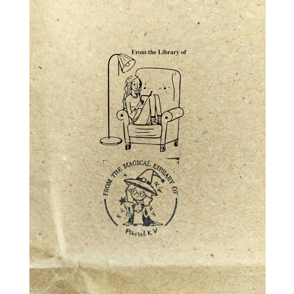 Night Reader - Personalised Wooden Book Stamp with Your Name - Kunya  Personalize At Ease