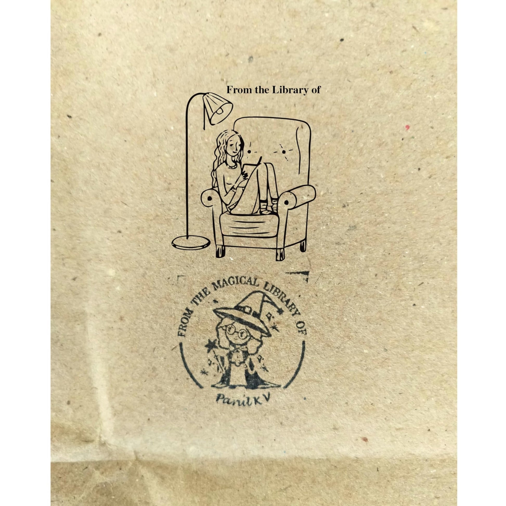 Night Reader - Personalised Wooden Book Stamp with Your Name - Kunya  Personalize At Ease