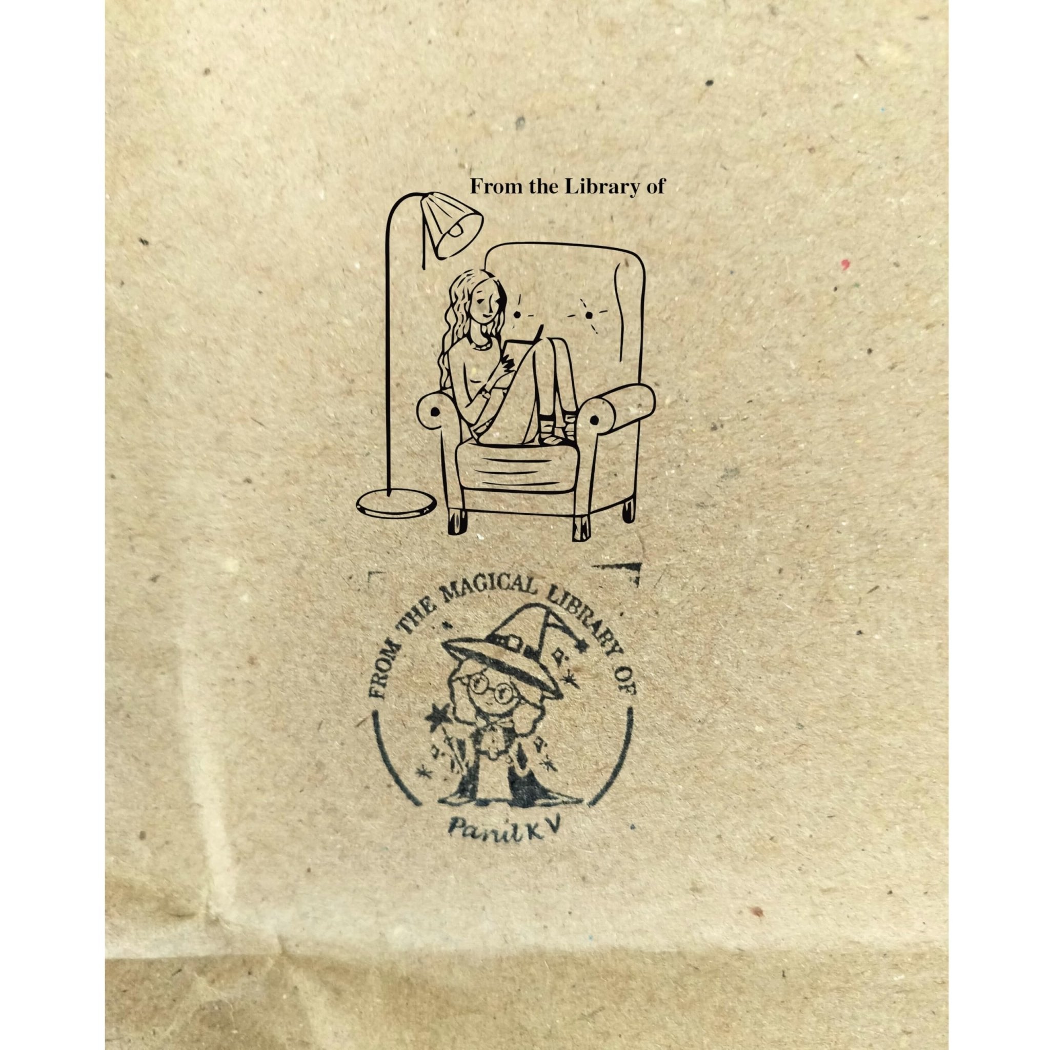 Night Reader - Personalised Wooden Book Stamp with Your Name - Kunya  Personalize At Ease