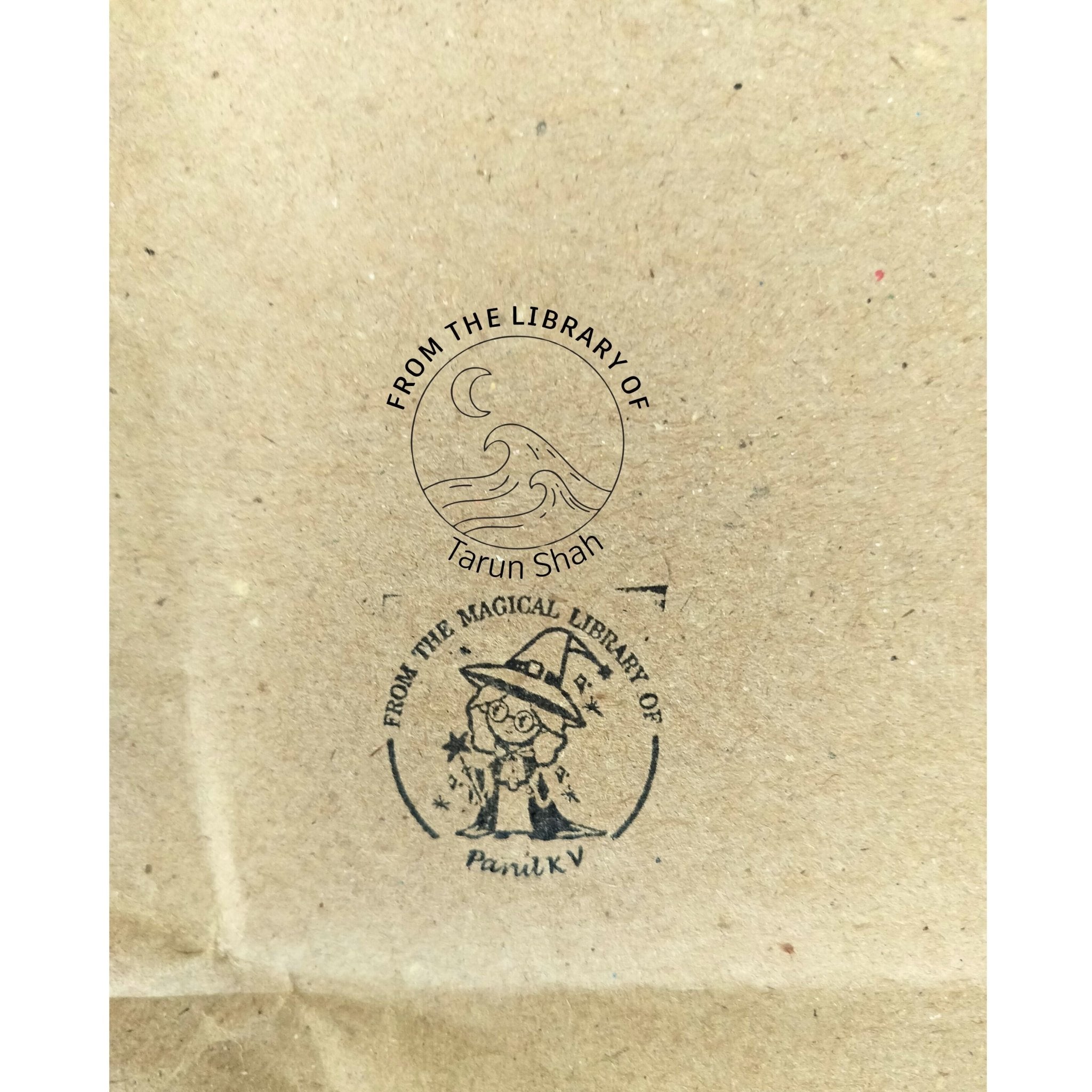 Ocean & Moon - Personalised Wooden Book Stamp with Your Name - Kunya  Personalize At Ease