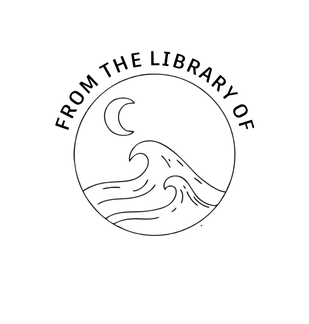 Ocean & Moon - Personalised Wooden Book Stamp with Your Name - Kunya  Personalize At Ease