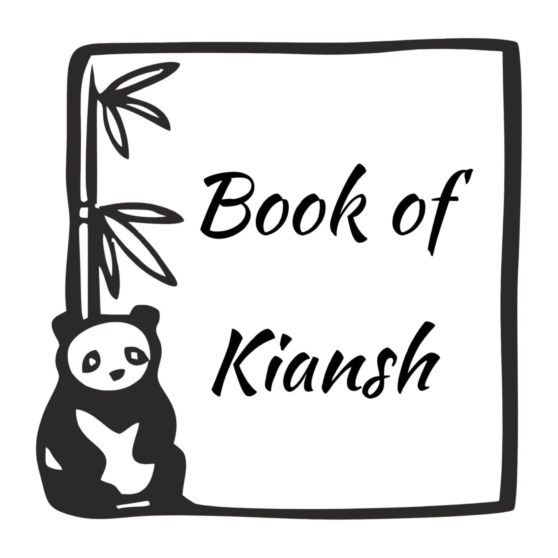 Panda lover - Personalised Wooden Book Stamp with Your Name - Kunya  Personalize At Ease