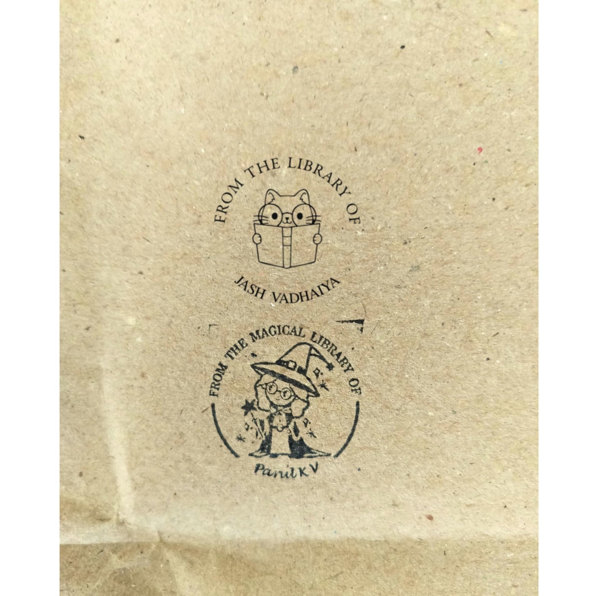 Smart Cat - Personalised Wooden Book Stamp with Your Name - Kunya  Personalize At Ease