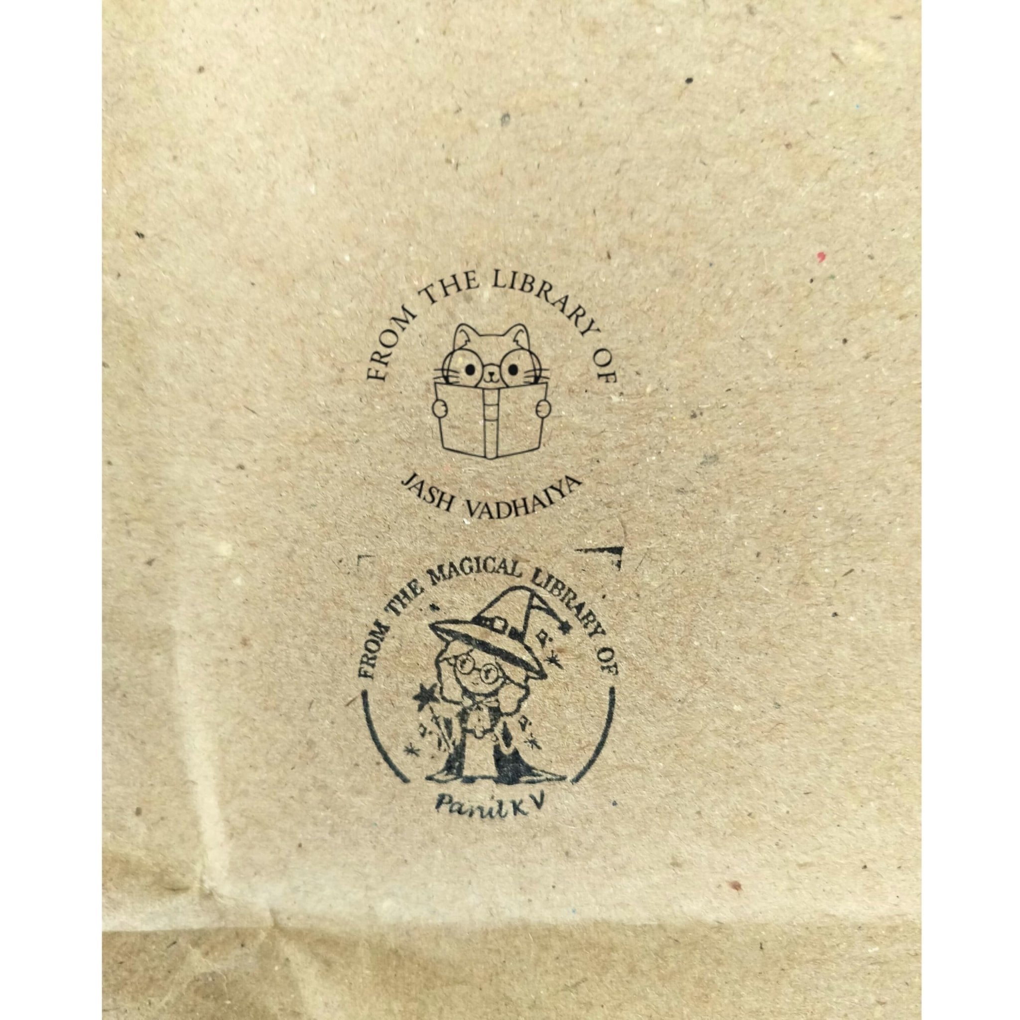 Smart Cat - Personalised Wooden Book Stamp with Your Name - Kunya  Personalize At Ease