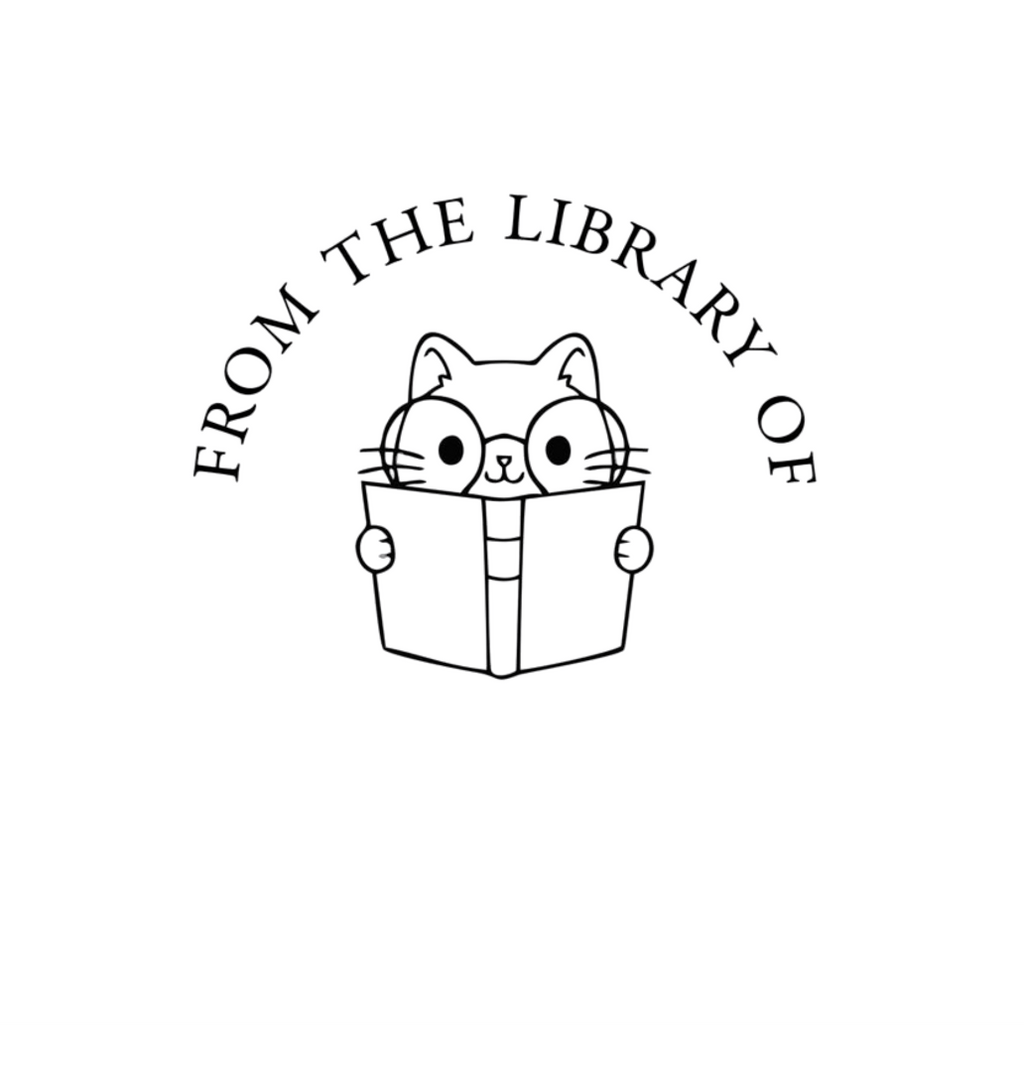 Smart Cat - Personalised Wooden Book Stamp with Your Name - Kunya  Personalize At Ease