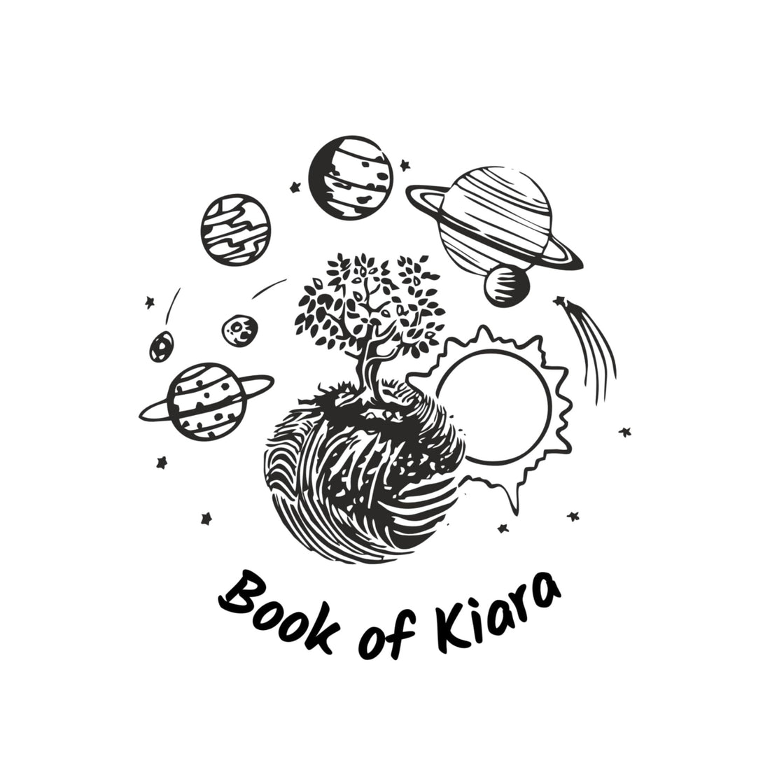 Space Dreamer - Personalised Wooden Book Stamp with Your Name - Kunya  Personalize At Ease