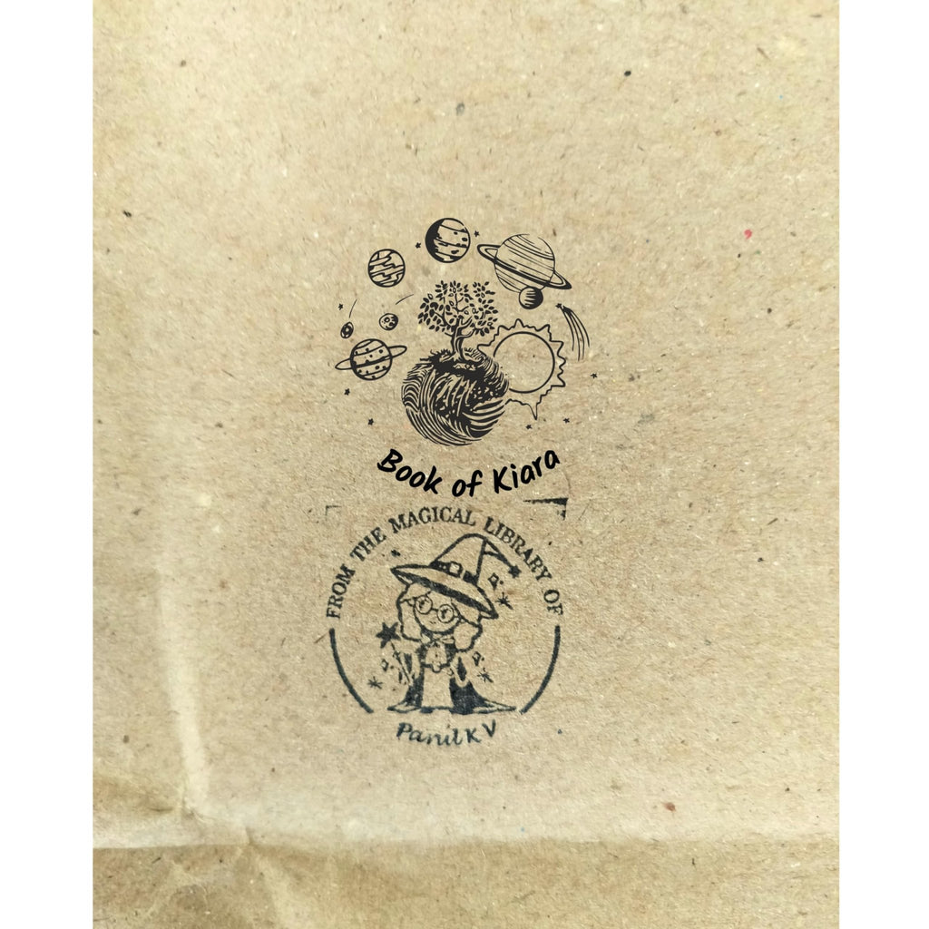 Space Dreamer - Personalised Wooden Book Stamp with Your Name - Kunya  Personalize At Ease