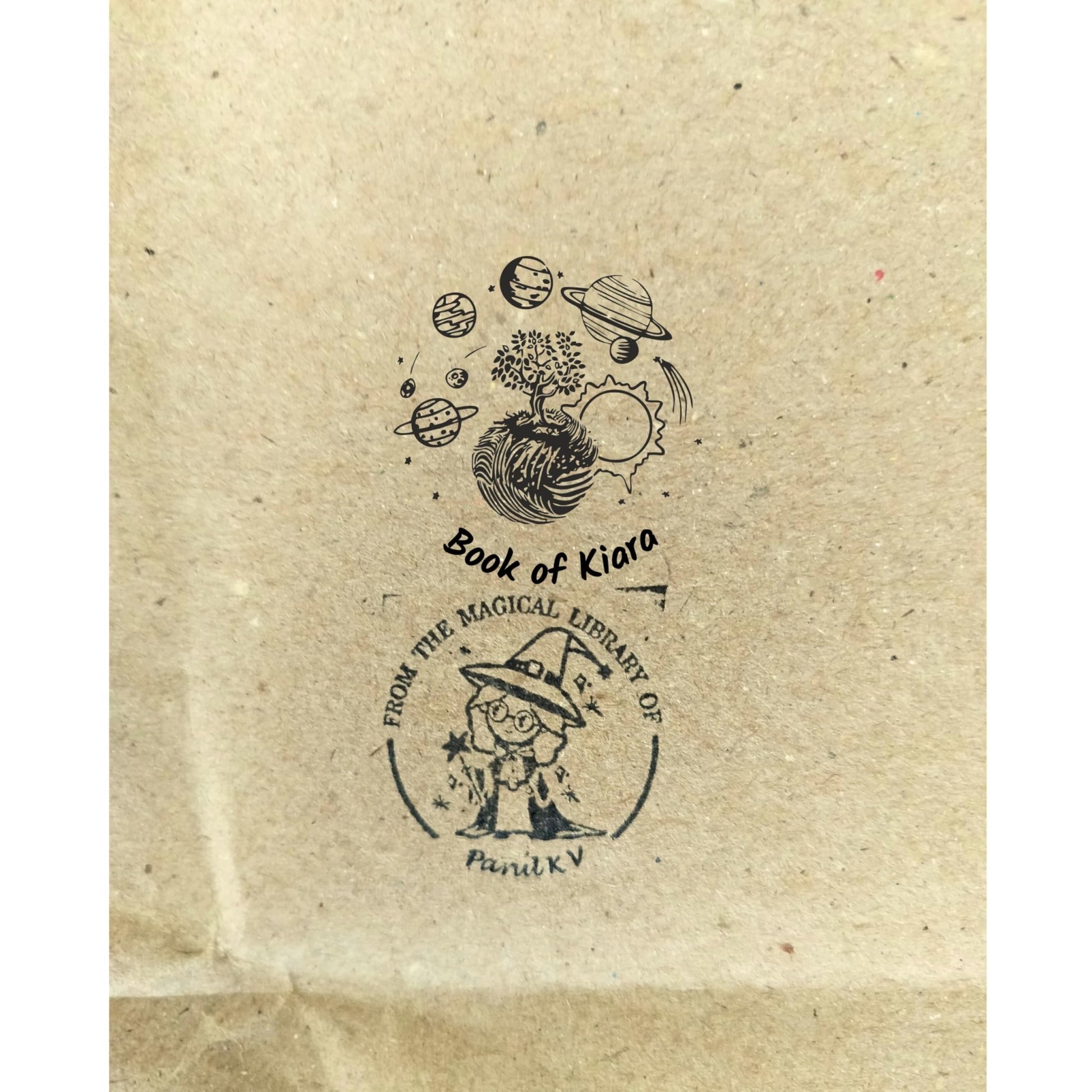 Space Dreamer - Personalised Wooden Book Stamp with Your Name - Kunya  Personalize At Ease